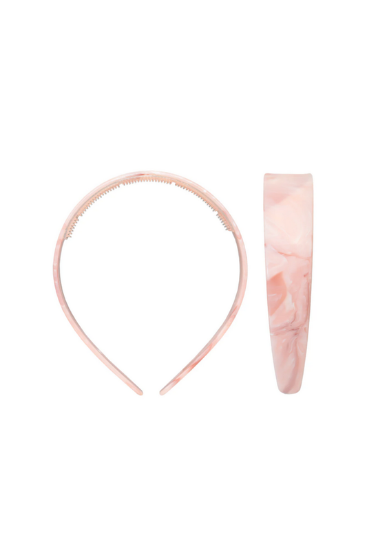 Emi Jay - ACC - Wide Scarlet Headand - Pink Chantilly
