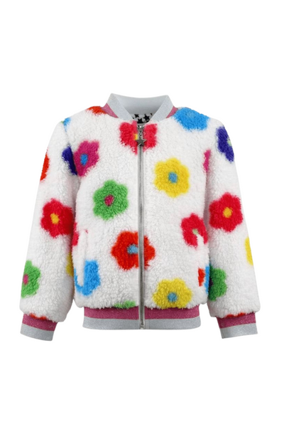 Lola And The Boys - Rainbow Daisy Bomber Jacket