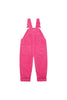 Dark Pink Chunky Cord Overalls