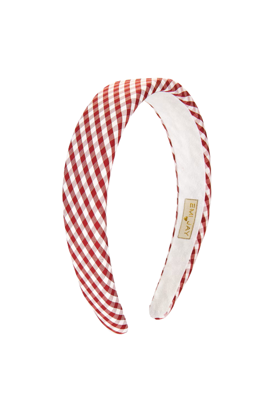 Emi Jay - ACC - Halo Headband - Cherry Gingham