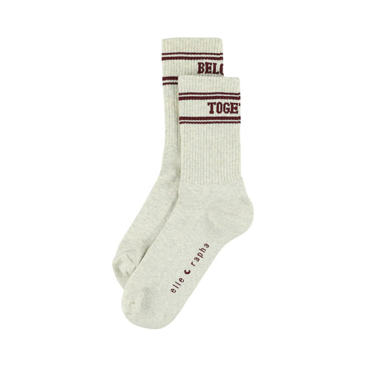 ELLA AND RAPHA - ACC - BELONG TOGETHER KIDS SOCKS - CREAM/OAT