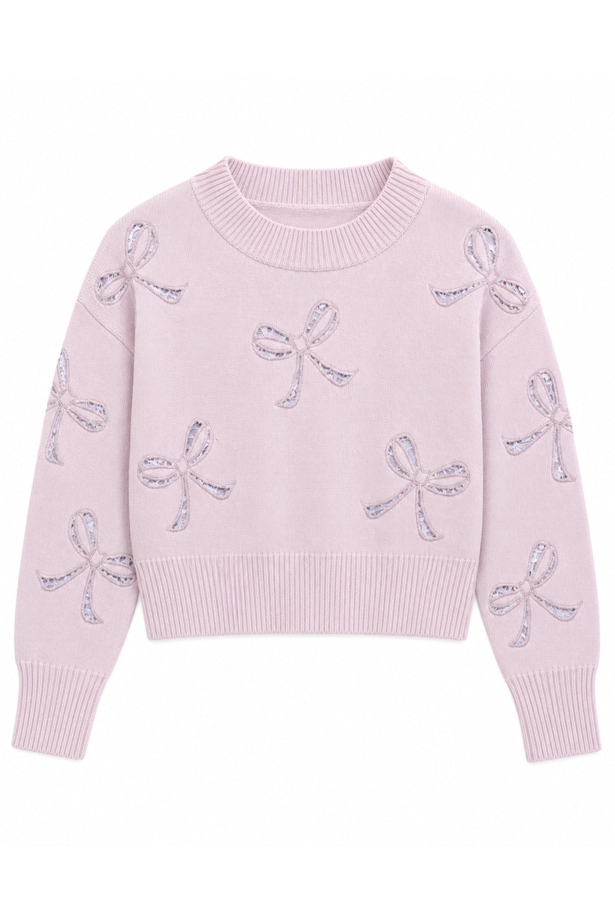 KATIE J NYC ERIN SWEATER BABY PINK