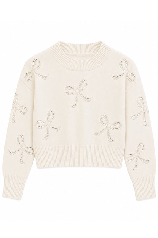 KATIE J NYC ERIN SWEATER CREAM