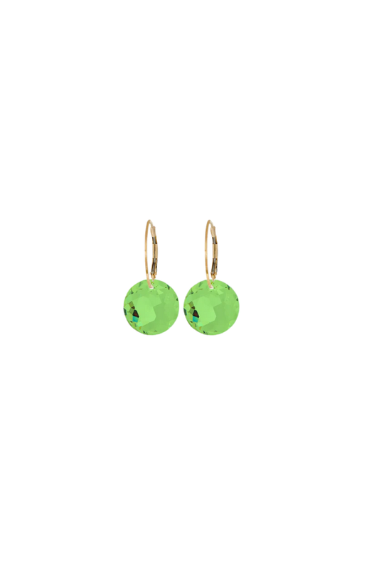 Short & Suite -ACC-Gum Drop Earrings-Gold/Lime Green