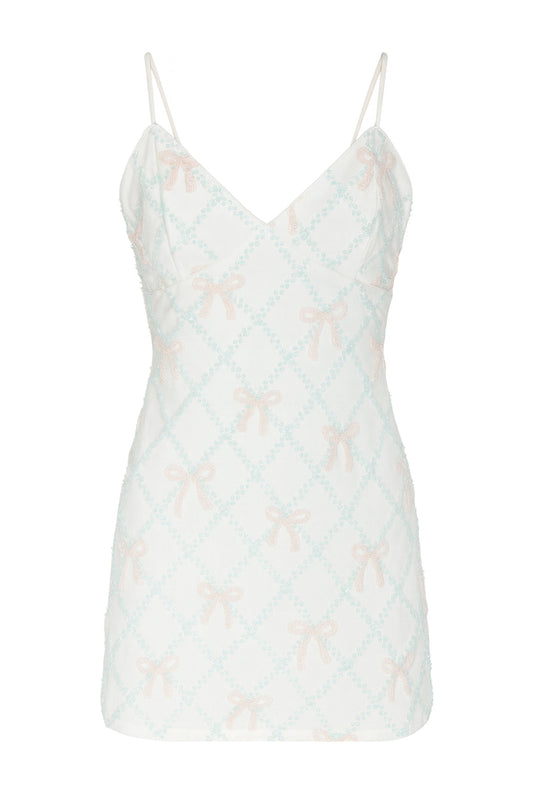 KATIE J NYC ETTA DRESS BOWS ON MESH