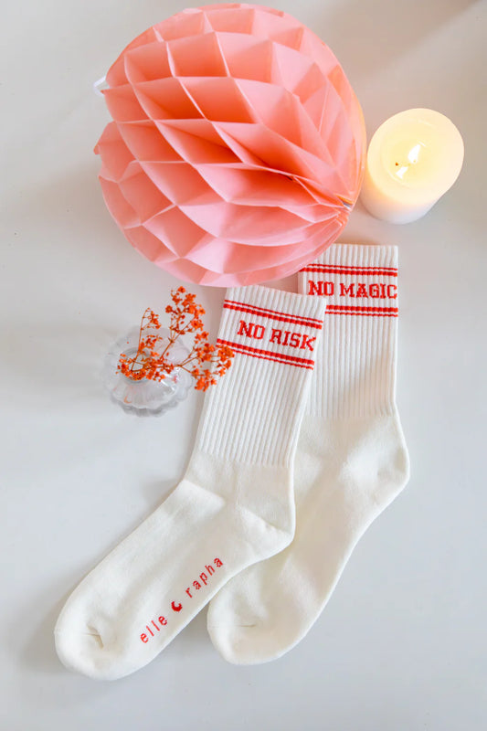 ELLA AND RAPHA - ACC - NO RISK NO MAGIC KIDS SOCKS - CREAM