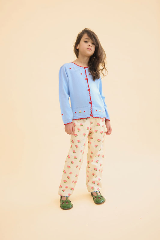 FLOSS - TG - BLANCA CARDIGAN - BLUE SKY