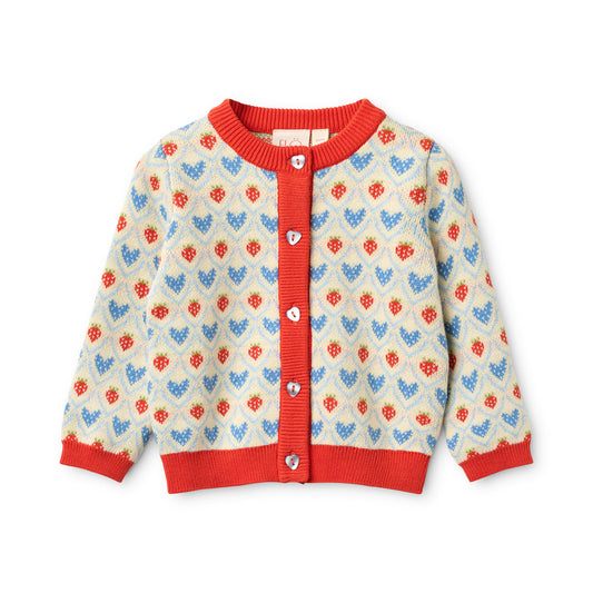 FLOSS - BG - LEA CARDIGAN - BERRY HEART MIX