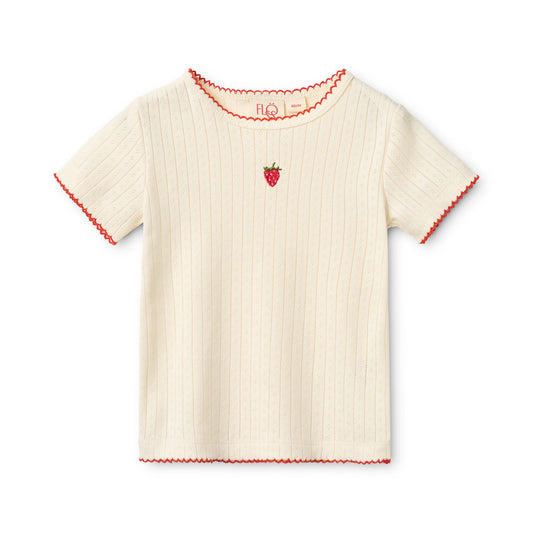 FLOSS - TG - FLORA SS POINTELLE BLOUSE - GENTLE CREAM