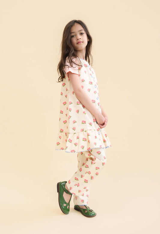 FLOSS - BG - CAMILLE DRESS - DARK PINK ROSE