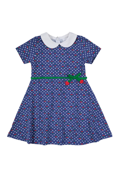 Florence Eiseman - Polka Dot Cherries Knit Dress