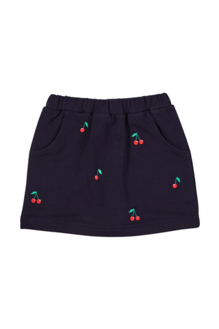 Florence Eiseman - Embroidered Cherries French Terry Skort