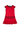 Florence Eiseman - Red Crepe Knit Dress w/Velvet Trim