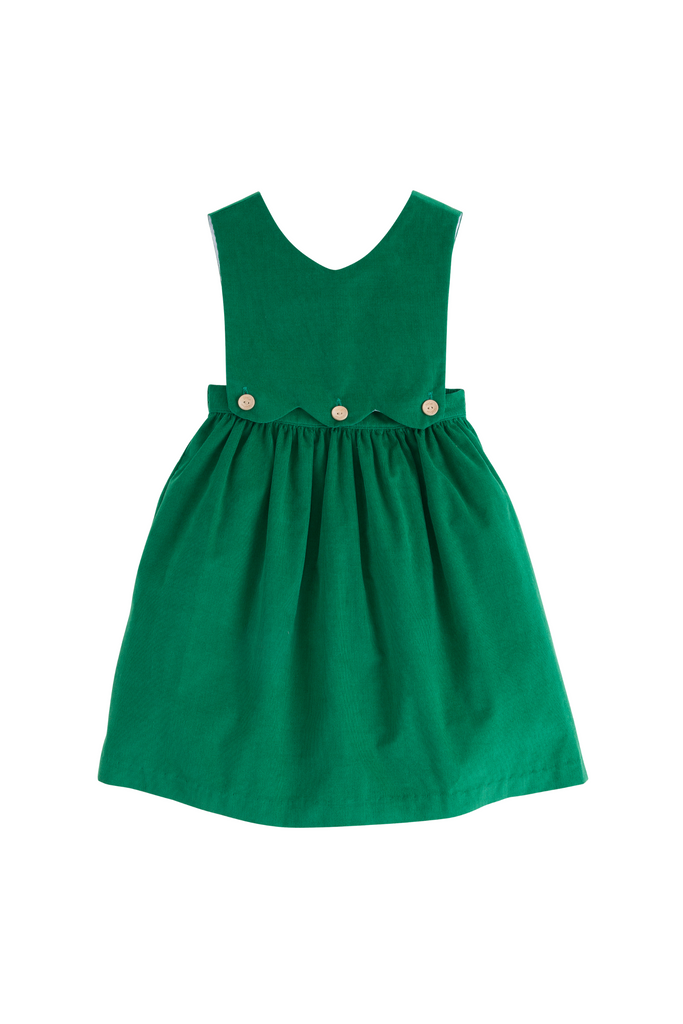 Little English - Evergreen Corduroy Button Panel Jumper