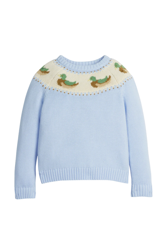 Little English - TB - Fair Isle Sweater - Mallard