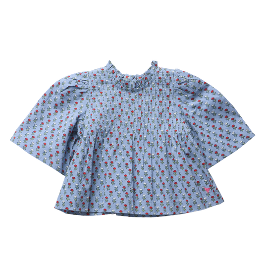 PINK CHICKEN - TG - GIRLS JAIPUR TOP - LIGHT BLUE CARNATION