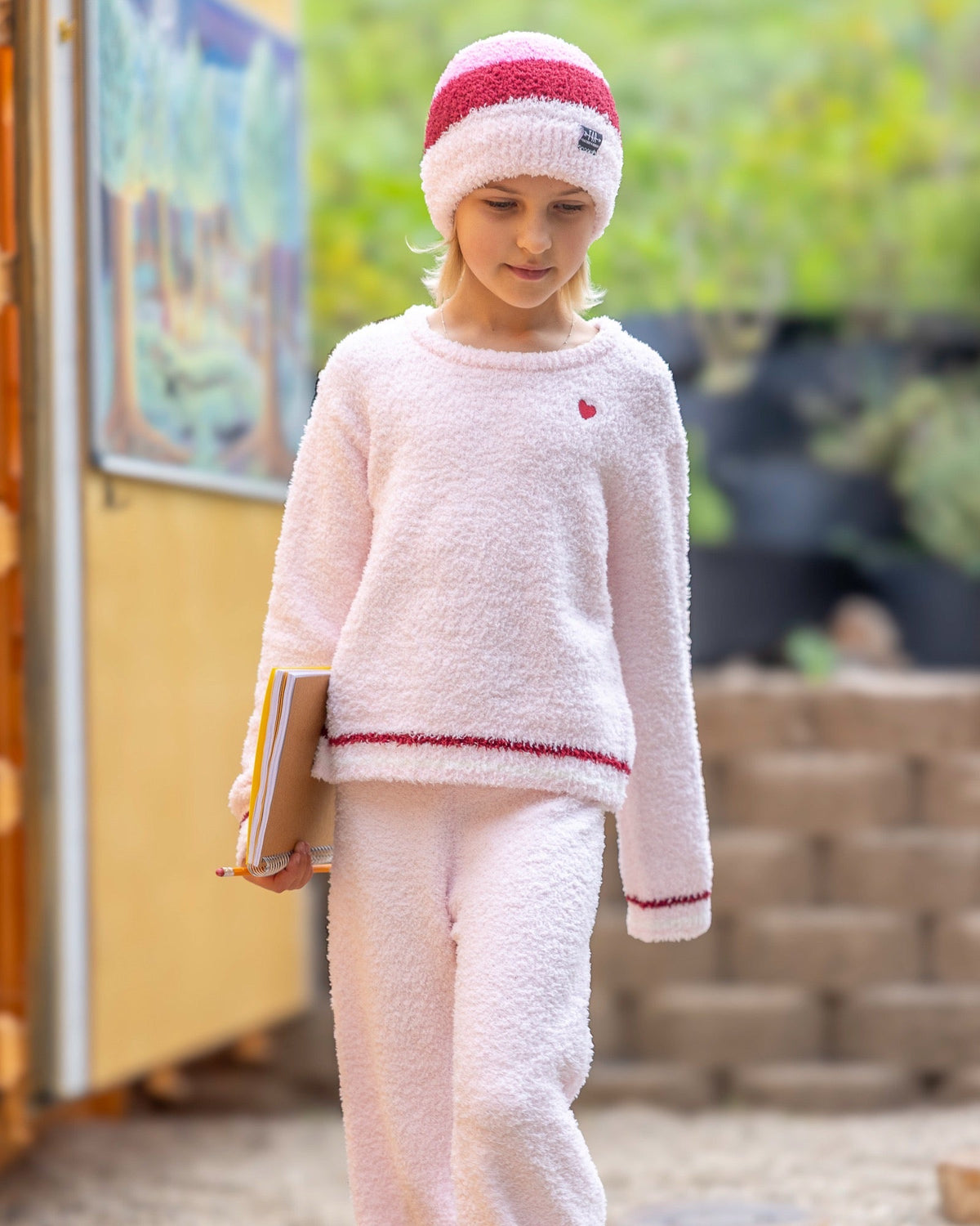 Coziest Pant - Pink Marshmallow Plush