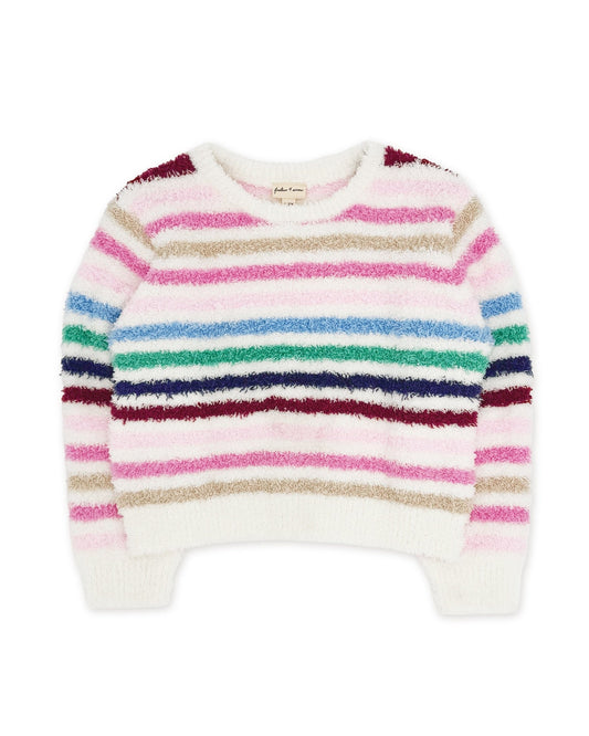 Dreamer Stripe Sweater - Multi Stripe Plush