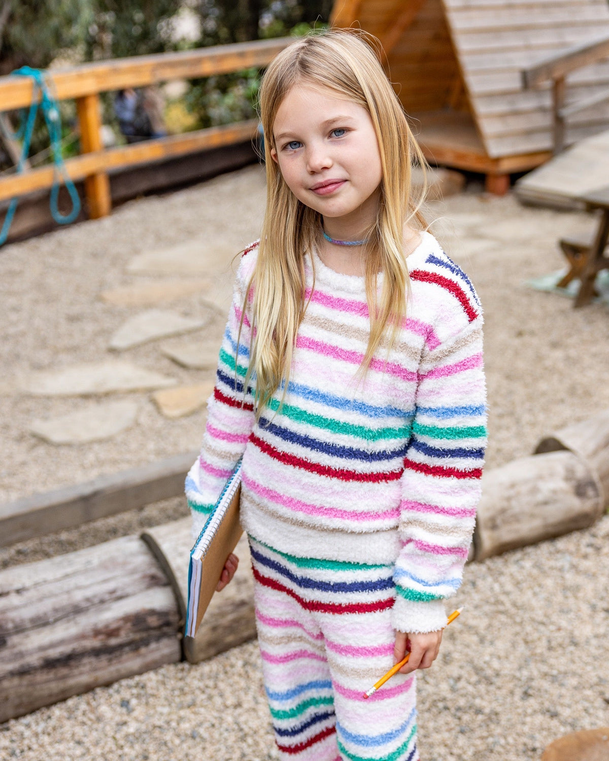 Dreamer Stripe Sweater - Multi Stripe Plush