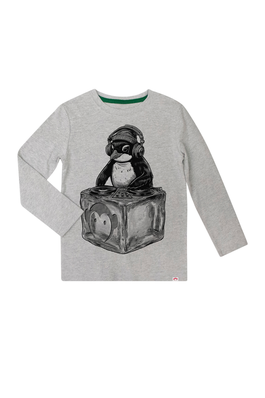 Appaman - TB - Graphic Long Sleeve Tee - Heather Mist