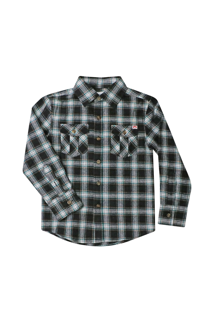 Appaman - Black Umber Check Flannel Shirt