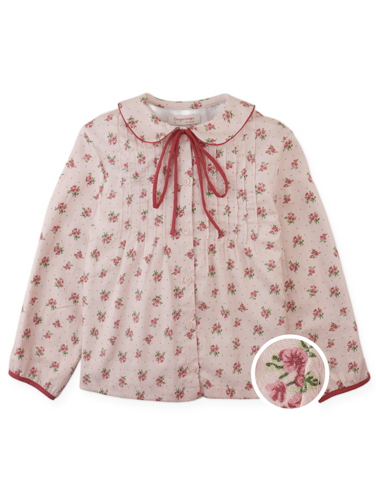 GINGERSNAPS - TG - CARIDAD BLOUSE FLORAL PRINT - PINK