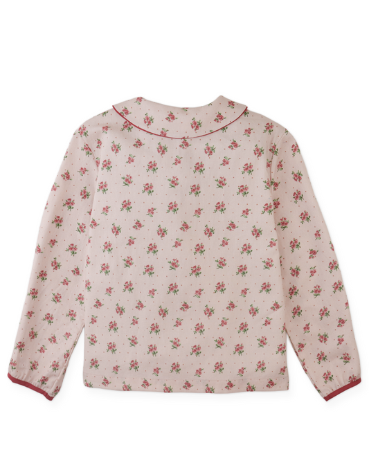 GINGERSNAPS - BG - CARIDAD BLOUSE FLORAL PRINT - PINK