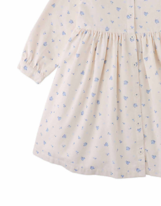 GINGERSNAPS - TG - CORNELIA SHIRT DRESS WITH FLORAL PRINT - OFFWHITE