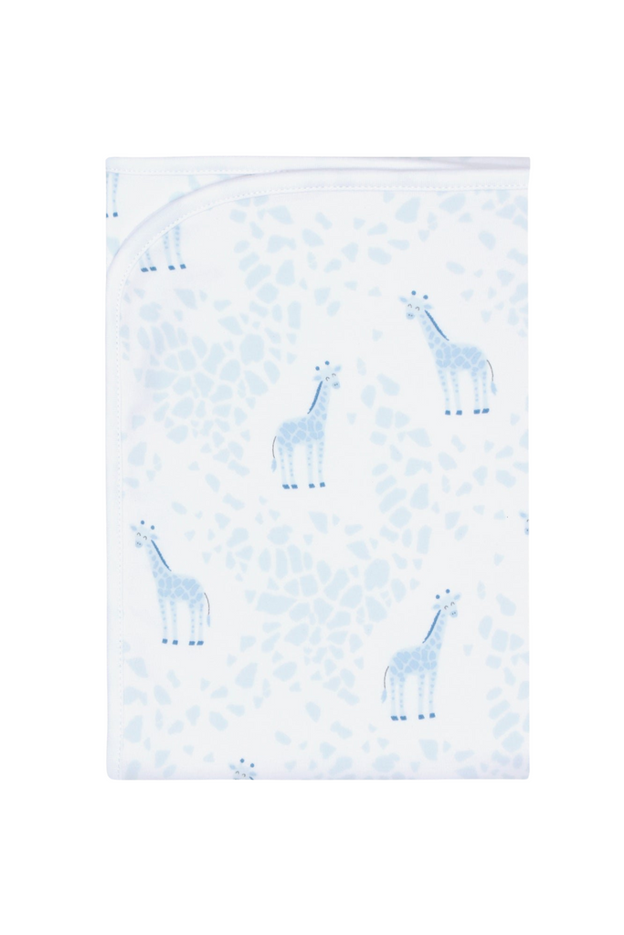 Nellapima - Blue Giraffe Print Blanket