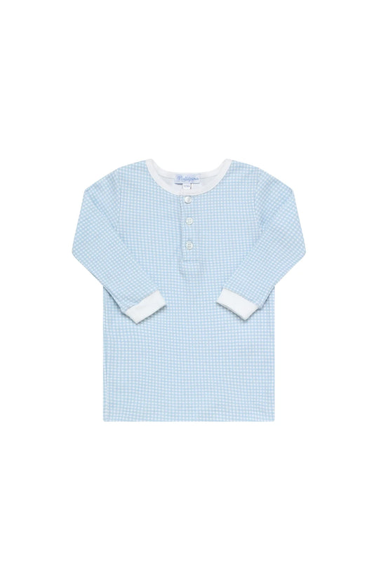 NELLAPIMA - TB - BLUE GINGHAM PAJAMAS - BLUE