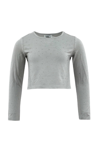 Lola and the Boys - Grey Sparkle Long Sleeve