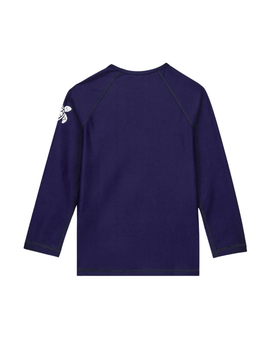 VILEBREQUIN - TG - GIRL SOLID RASHGUARD - BLEU MARINE