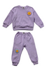 Petite Hailey - Purple Multi Smile Sweatshirt Set (2-6X)