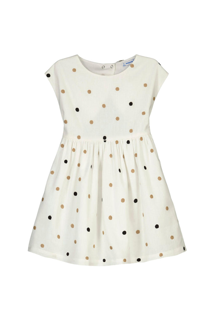 Embroidered Polka Dots Dress
