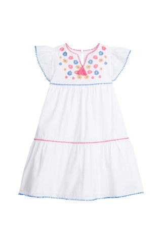 Positano Dress - Multi Embroidery
