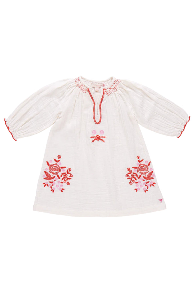 Pink Chicken - Gardenia White Embroidery Ava Dress