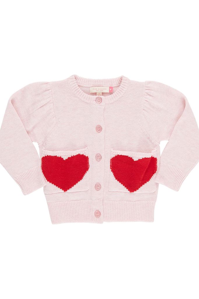 Red Hearts Pocket Sweater