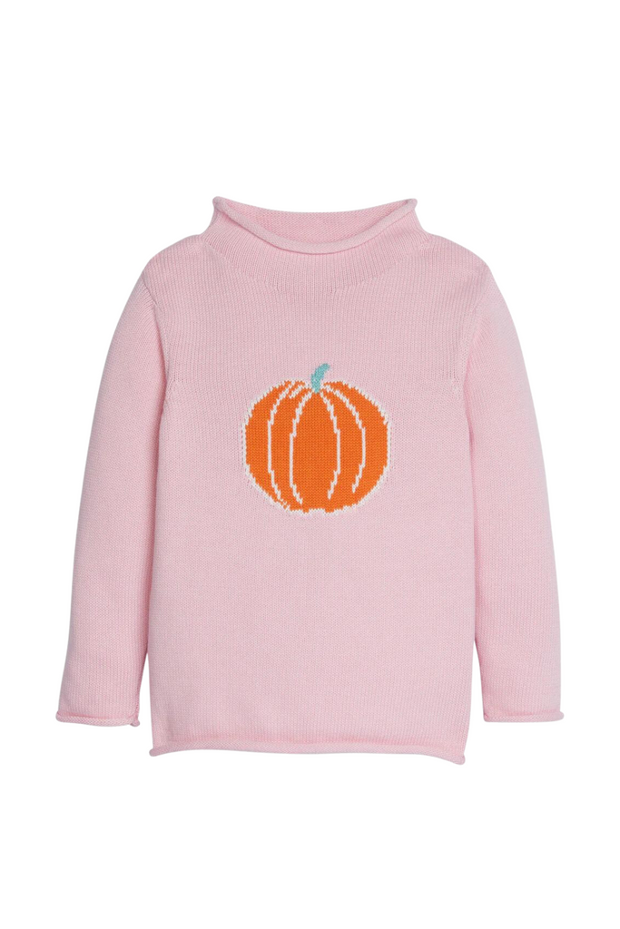 Pink Pumpkin Roll Neck Sweater (7-16)
