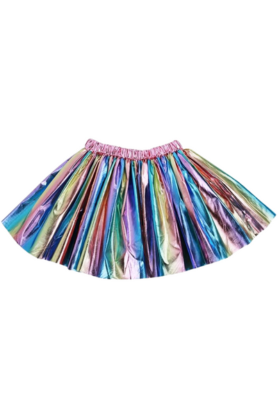 Metallic Pastel Rainbow Skirt