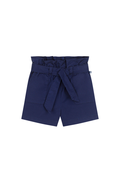Navy Belt Shorts