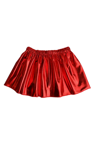 Metallic Red Skirt