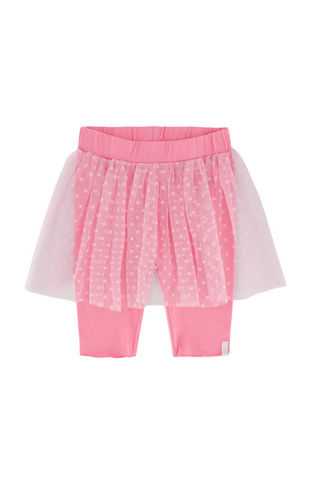 Pink Polka Dots Mesh Biker Shorts