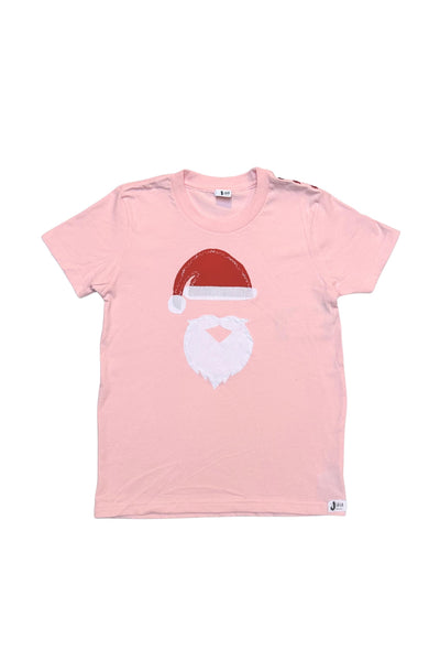 Santa Tee - Baby Pink (7-16)