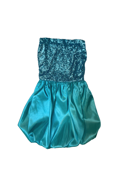 Bimba Blue Bubble Dress (Comes with Stripes)