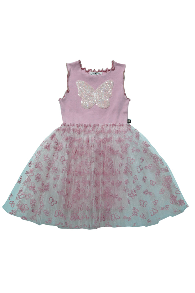 Petite Hailey - Purple Butterfly Tutu Dress