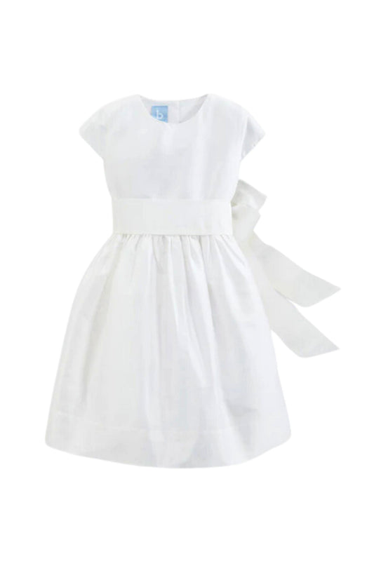White Taffeta Party Dress