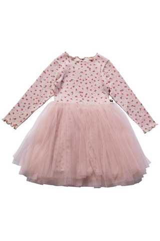 Petite Hailey - Pink Vintage Flower Tutu Dress (2-6X)