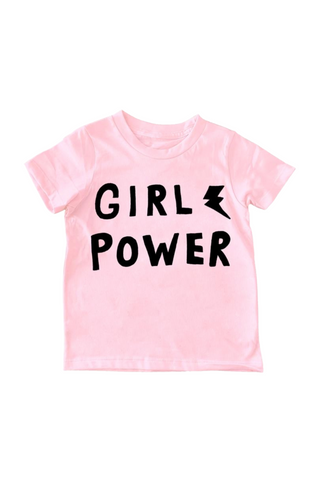 "Girl Power" Pink Cotton Tee