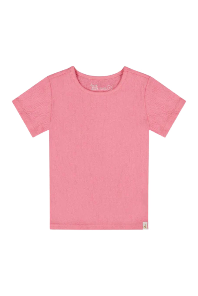 Deux Par Deux - Prism Pink Crinkle Jersey Top