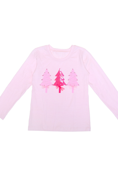 Pink Glitz Tree Long Sleeve T-Shirt (2-6X)